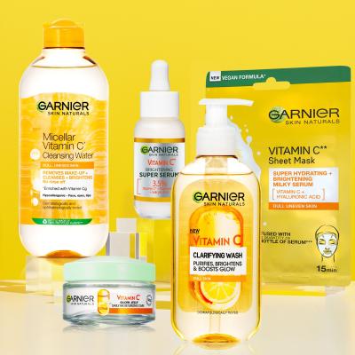 Garnier Skin Naturals Vitamin C Clarifying Wash Почистващ гел за жени 200 ml