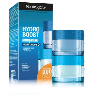 Neutrogena Hydro Boost Подаръчен комплект Дневен гел за лице Hydro Boost Water Gel 50 ml + нощен крем за лице Hydro Boost Sleeping Cream 50 ml