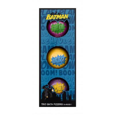 DC Comics Batman Trio Bath Fizzers Подаръчен комплект разтворими бомбички за вана 3 x 90 g