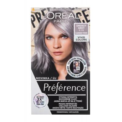 L'Oréal Paris Préférence Vivid Colors Боя за коса за жени 60 ml Нюанс 9.112 Smokey Grey