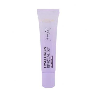 L'Oréal Paris Hyaluron Specialist Replumping Moisturizing Care Околоочен крем за жени 15 ml увредена кутия