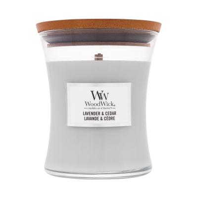 WoodWick Lavender & Cedar Ароматна свещ 275 g