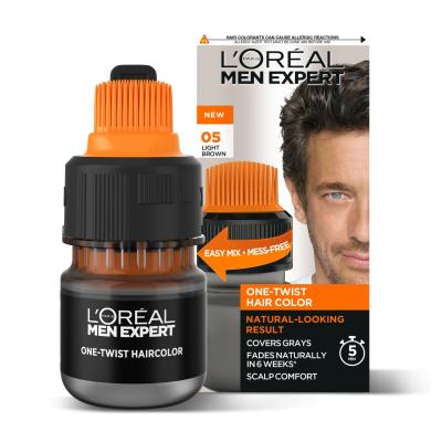 L&#039;Oréal Paris Men Expert One-Twist Hair Color Боя за коса за мъже 50 ml Нюанс 05 Light/Medium Brown