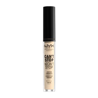 NYX Professional Makeup Can&#039;t Stop Won&#039;t Stop Contour Concealer Коректор за жени 3,5 ml Нюанс 01 Pale