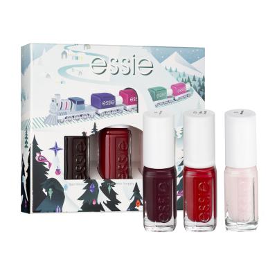 Essie Nail Polish Christmas Mini Trio Pack Подаръчен комплект лак за нокти 15 ml + лак за нокти 15 ml + лак за нокти 15 ml