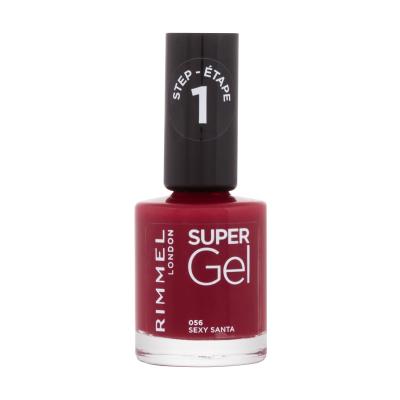 Rimmel London Super Gel STEP1 Лак за нокти за жени 12 ml Нюанс 056 Sexy Santa