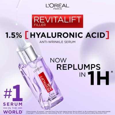 L&#039;Oréal Paris Revitalift Filler HA 1,5% Серум за лице за жени 30 ml