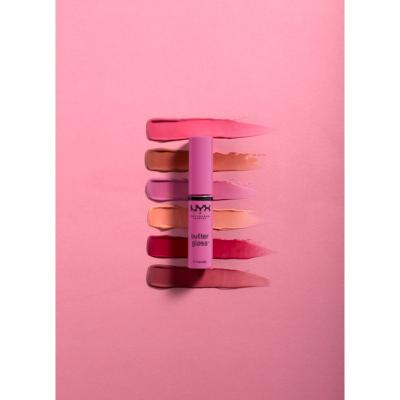 NYX Professional Makeup Butter Gloss Блясък за устни за жени 8 ml Нюанс 05 Creme Brulee