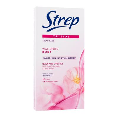 Strep Crystal Wax Strips Body Quick And Effective Normal Skin Продукти за депилация за жени 20 бр