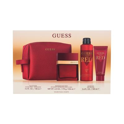 GUESS Seductive Homme Red Подаръчен комплект EDT 100 ml + дезодорант 226 ml + душ гел 100 ml + козметична чантичка