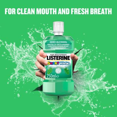 Listerine Smart Rinse Mild Mint Mouthwash Вода за уста за деца 250 ml