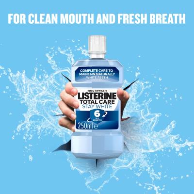 Listerine Total Care Stay White Mouthwash 6 in 1 Вода за уста 250 ml