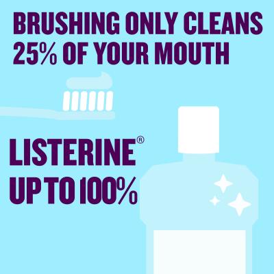Listerine Total Care Sensitive Teeth Mild Taste Mouthwash 6 in 1 Вода за уста 500 ml