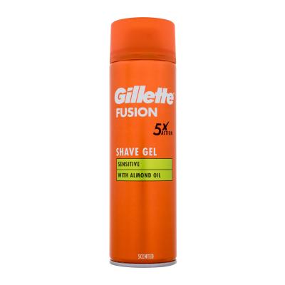 Gillette Fusion Sensitive Shave Gel Гел за бръснене за мъже 200 ml