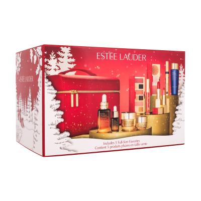 Estée Lauder Blockbuster 2022 Подаръчен комплект серум за лице Advanced Night Repair 30 ml + серум за лице 7 ml + дневен крем за лице Revitalizing Supreme+ 15 ml + дневен крем за лице 7 ml + почистване на грим 100 ml + червило 2 x 3,5 g + блясък за устни 2,7 ml + спирала 8 ml + палитра сенки за очи 