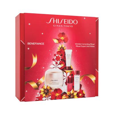 Shiseido Benefiance Wrinkle Correcting Ritual Подаръчен комплект дневен крем за лице Benefiance 50 ml + почистваща пяна за лице Clarifying Cleansing Foam 15 ml + тоник за лице Treatment Softener 30 ml + серум за лице Ultimune 10 ml