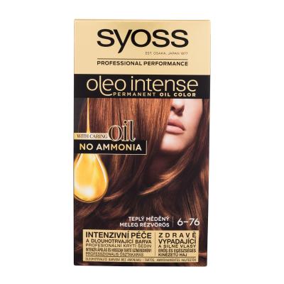 Syoss Oleo Intense Permanent Oil Color Боя за коса за жени 50 ml Нюанс 6-76 Warm Copper