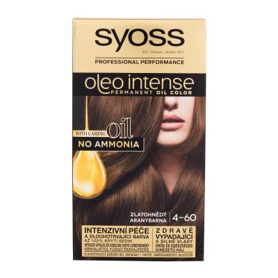 Syoss Oleo Intense Permanent Oil Color Боя за коса за жени 50 ml Нюанс 4-60 Gold Brown