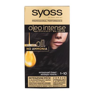 Syoss Oleo Intense Permanent Oil Color Боя за коса за жени 50 ml Нюанс 1-10 Intense Black