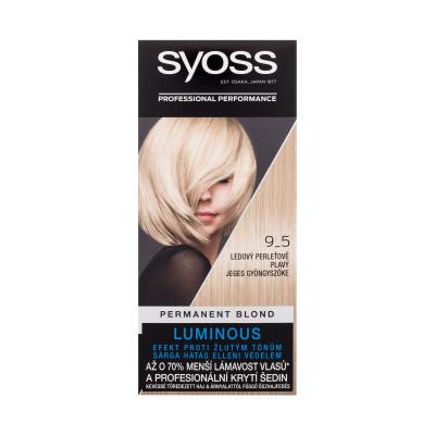 Syoss Permanent Coloration Permanent Blond Боя за коса за жени 50 ml Нюанс 9-5 Frozen Pearl Blond