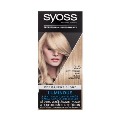 Syoss Permanent Coloration Permanent Blond Боя за коса за жени 50 ml Нюанс 8-5 Light Ashy Blond