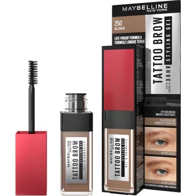 Maybelline Tattoo Brow 36H Styling Gel Гел и помада за вежди за жени 6 ml Нюанс 250 Blonde