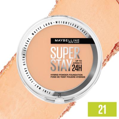 Maybelline Superstay 24H Hybrid Powder-Foundation Фон дьо тен за жени 9 гр Нюанс 21