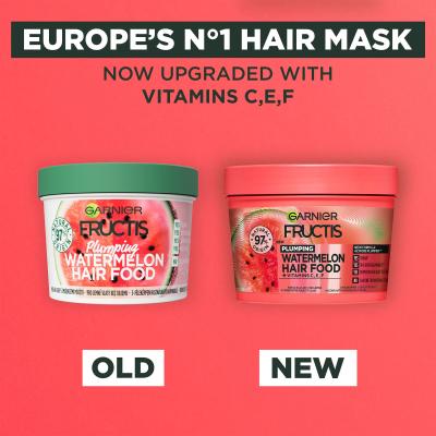 Garnier Fructis Hair Food Watermelon Plumping Mask Маска за коса за жени 400 ml
