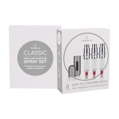 Travalo Classic Подаръчен комплект зареждаем флакон 3x5 ml + калъф увредена кутия
