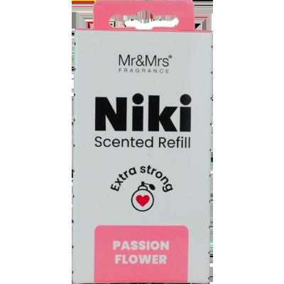 Mr&amp;Mrs Fragrance Niki Refill Passion Flowers Ароматизатор за автомобил Пълнител 1 бр