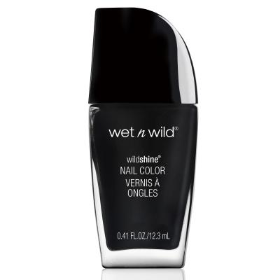 Wet n Wild Wildshine Лак за нокти за жени 12,3 ml Нюанс E485D Black Creme