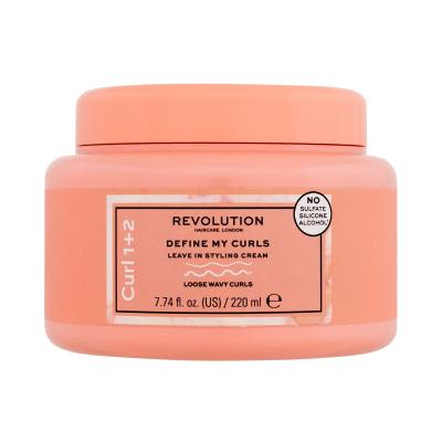 Revolution Haircare London Curl 1+2 Define My Curls Leave In Styling Cream Крем за коса за жени 220 ml
