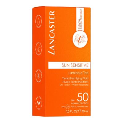 Lancaster Sun Sensitive Tinted Mattifying Fluid SPF50 Слънцезащитен продукт за лице за жени 30 ml