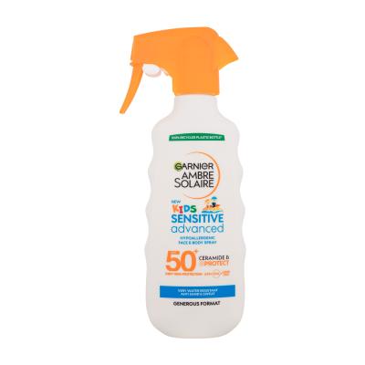 Garnier Ambre Solaire Kids Sensitive Advanced Spray SPF50+ Слънцезащитна козметика за тяло за деца 270 ml