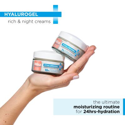 Mixa Hyalurogel Подаръчен комплект дневен крем за лице Hyalurogel Light 50 ml + нощен крем за лице Hyalurogel Night 50 ml