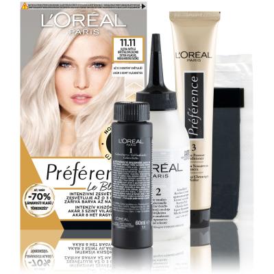 L&#039;Oréal Paris Préférence Le Blonding Боя за коса за жени 1 бр Нюанс 11.11 Ultra Light Cold Crystal Blonde