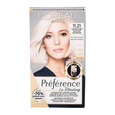 L'Oréal Paris Préférence Le Blonding Боя за коса за жени 1 бр Нюанс 11.21 Ultra Light Cold Pearl Blonde