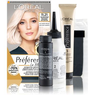 L&#039;Oréal Paris Préférence Le Blonding Боя за коса за жени 1 бр Нюанс 11.21 Ultra Light Cold Pearl Blonde