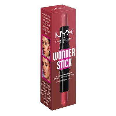 NYX Professional Makeup Wonder Stick Blush Руж за жени 8 гр Нюанс 03 Coral And Deep Peach