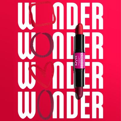 NYX Professional Makeup Wonder Stick Blush Руж за жени 8 гр Нюанс 05 Bright Amber And Fuchsia
