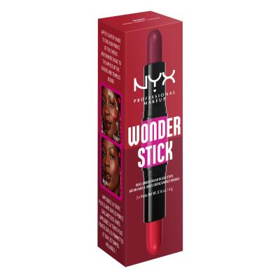 NYX Professional Makeup Wonder Stick Blush Руж за жени 8 гр Нюанс 05 Bright Amber And Fuchsia