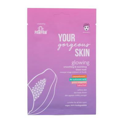 Dr. PAWPAW Your Gorgeous Skin Glowing Sheet Mask Маска за лице за жени 25 ml