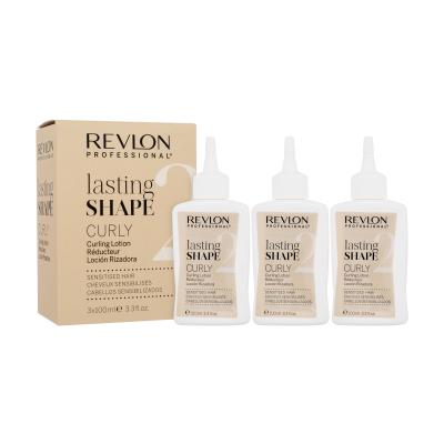 Revlon Professional Lasting Shape Curly Curling Lotion Sensitised Hair 2 За задържане на къдриците за жени 3x100 ml