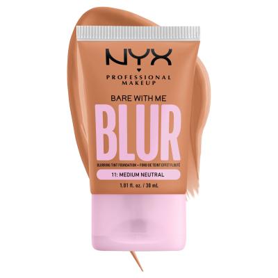NYX Professional Makeup Bare With Me Blur Tint Foundation Фон дьо тен за жени 30 ml Нюанс 11 Medium Neutral