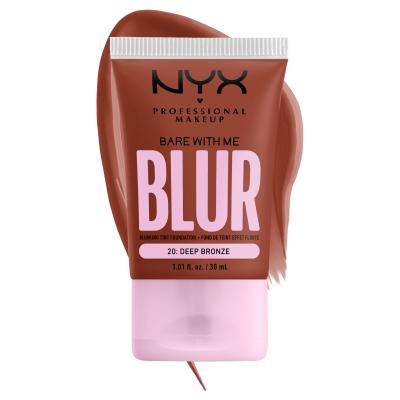 NYX Professional Makeup Bare With Me Blur Tint Foundation Фон дьо тен за жени 30 ml Нюанс 20 Deep Bronze