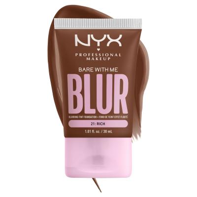 NYX Professional Makeup Bare With Me Blur Tint Foundation Фон дьо тен за жени 30 ml Нюанс 21 Rich