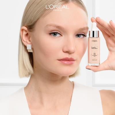 L&#039;Oréal Paris True Match Nude Plumping Tinted Serum Фон дьо тен за жени 30 ml Нюанс 1-2 Rosy Light