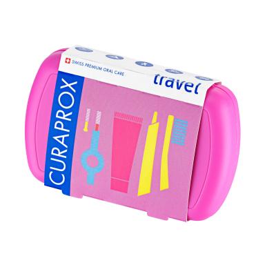 Curaprox Travel Set Pink Четка за зъби Комплект