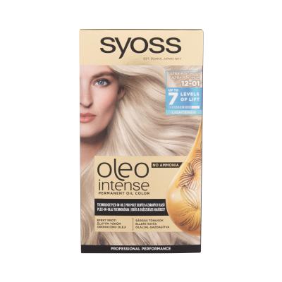 Syoss Oleo Intense Permanent Oil Color Боя за коса за жени 50 ml Нюанс 12-01 Ultra Platinum
