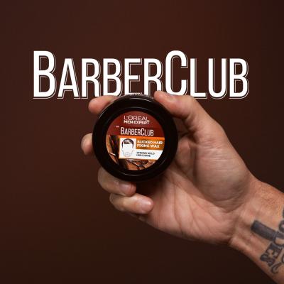L&#039;Oréal Paris Men Expert Barber Club Slick Fixing Pomade Гел за коса за мъже 75 ml